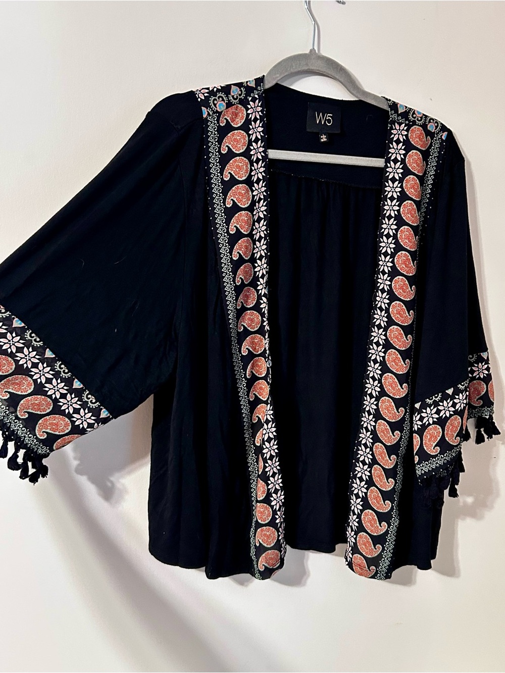 W5 Black Garment Label Top